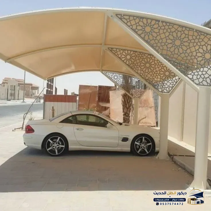 أحدث أشكال مظلات المواقف المودرن للعمائر والشركات الرياض - تنفيذ فوري وسريع