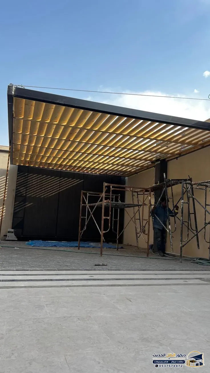 أسعار مظلات الشرائح الخشبية للفلل والاستراحات  الرياض - ضمان معتمد